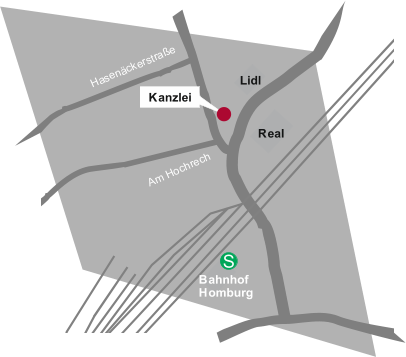 Lidl Real Kanzlei S Bahnhof Homburg A m H o c h r e c h H a s e n � c k e r s t r a � e